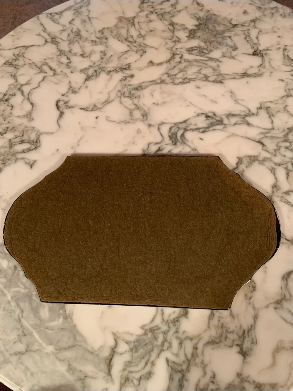 Vintage Etched Dresser Mirror Vanity Tray